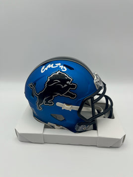 Christian Mahogany Autographed Detroit Lions Alternate Mini Football Helmet JSA CoA.