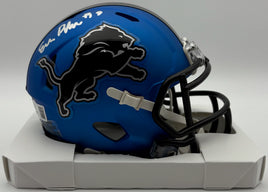 Ennis Rakestraw Jr. Autographed Detroit Lions Alternate Mini Football Helmet Beckett CoA.