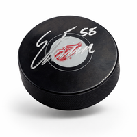Emmitt Finnie Autographed Detroit Red Wings Hockey Puck JSA CoA