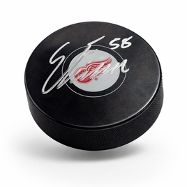 Emmitt Finnie Autographed Detroit Red Wings Hockey Puck JSA CoA