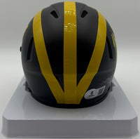 J.J. McCarthy Autographed Michigan Wolverines Mini Football Helmet Beckett CoA