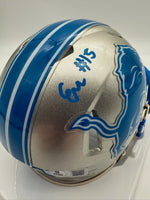 Ennis Rakestraw Jr. Autographed Detroit Lions Speed Mini Football Helmet Beckett CoA