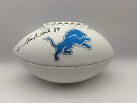 Herman Moore Detroit Lions Autographed Football W/ JSA CoA