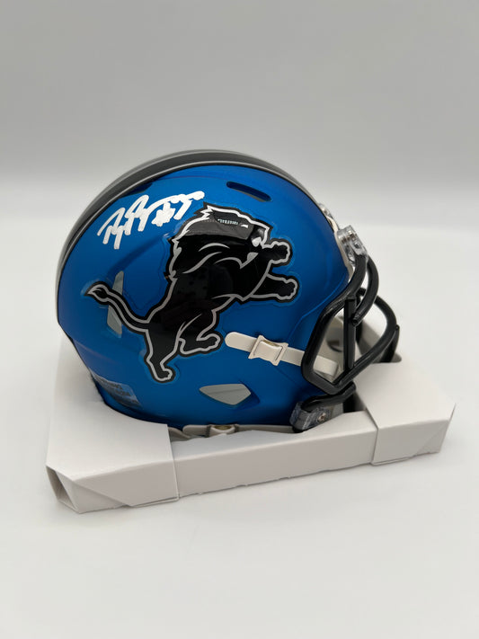 Brian Branch Autographed Detroit Lions Mini Alternate Helmet - Beckett CoA