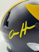 Aidan Hutchinson Autographed Michigan Wolverines Mini Football Helmet Beckett CoA