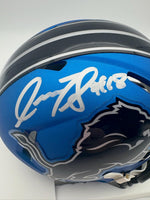 Isaac TeSlaa Autographed Detroit Lions Alternate Mini Football Helmet JSA CoA