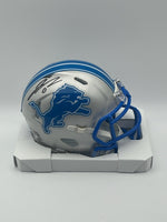 Jahmyr Gibbs Autographed Detroit Lions Mini Football Helmet with Fanatics CoA