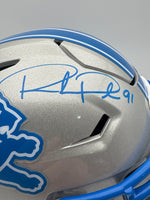 Robert Porcher Detroit Lions Autographed Speedflex Midi-Helmet W/ JSA CoA