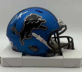 Aidan Hutchinson Autographed Detroit Lions Alternate Mini Football Helmet Beckett CoA