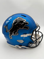 Ennis Rakestraw Jr. Autographed Detroit Lions Alternate Full-Size Authentic Football Helmet Beckett CoA