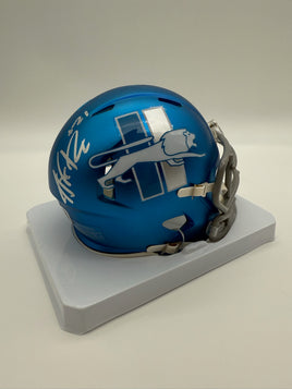 Amik Robertson Autographed Detroit Lions Alternate Mini Football Helmet Beckett CoA
