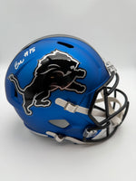 Ennis Rakestraw Jr. Autographed Detroit Lions Alternate Full-Size Replica Football Helmet Beckett CoA