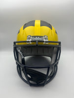 Tyrone Wheatley Autographed Michigan Wolverines Full-Size Replica Football Helmet with JSA CoA