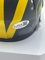 Mike Sainristil Autographed Michigan Mini Football Helmet JSA CoA