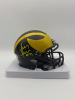 Jon Jansen Autographed Michigan Wolverines Mini Football Helmet JSA CoA