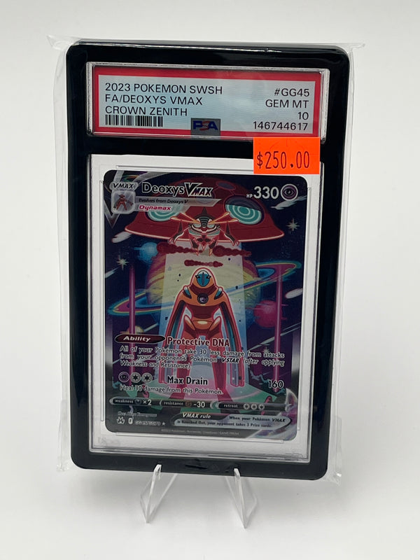 2023 POKEMON SWSH FA/DEOXYS VMAX CROWN ZENITH PSA 10.