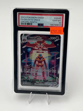 2023 POKEMON SWSH FA/DEOXYS VMAX CROWN ZENITH PSA 10.
