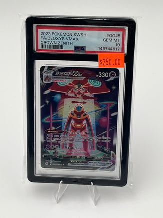 2023 POKEMON SWSH FA/DEOXYS VMAX CROWN ZENITH PSA 10.