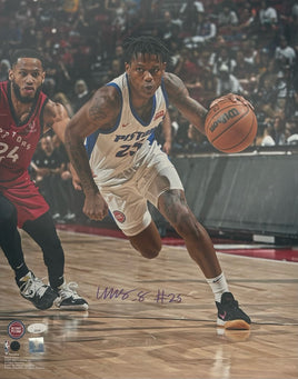 Marcus Sasser Autographed 16x20 Detroit Pistons Photo JSA CoA