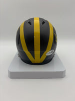 Jon Jansen Autographed Michigan Wolverines Mini Football Helmet JSA CoA