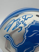 Joique Bell Autographed Detroit Lions Speed Mini Football Helmet JSA CoA
