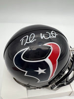 Deshaun Watson Houston Texans Autographed Mini Helmet COA JSA