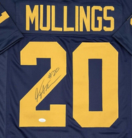 Kalel Mullings Autographed Michigan Wolverines Navy Custom Football Jersey JSA CoA