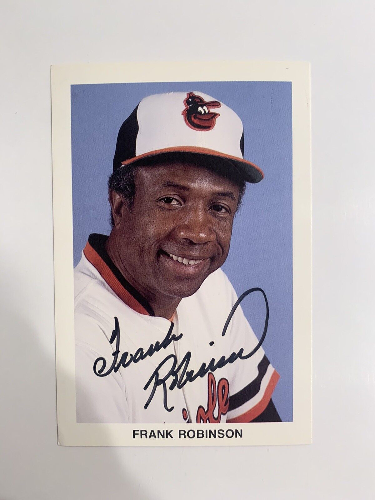 Frank Robinson Signed Baltimore Orioles Postcard (JSA SOA) MLB