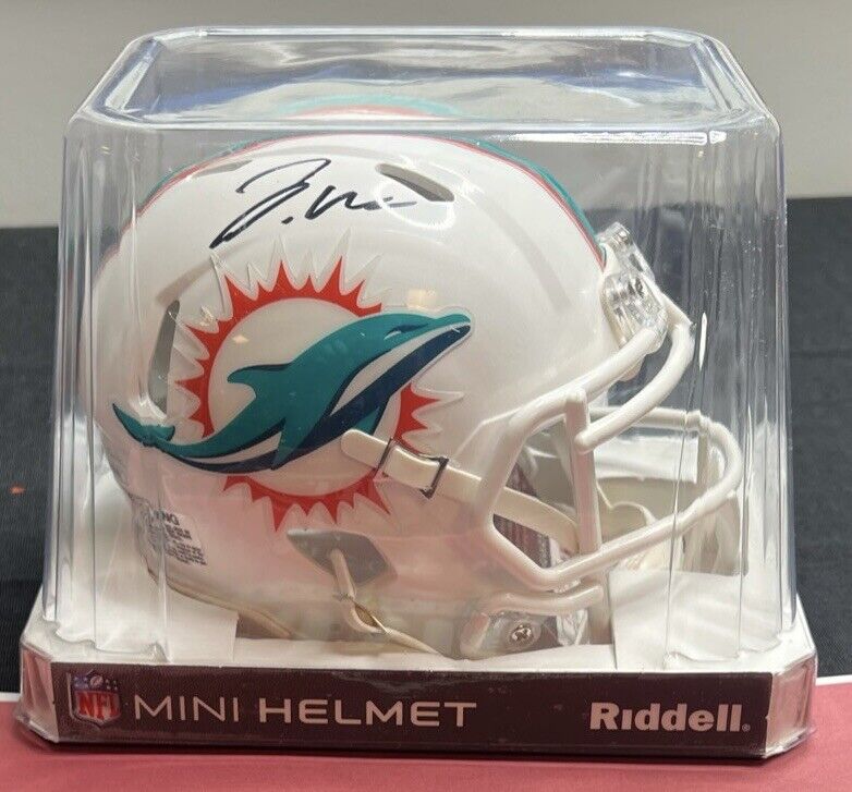 Jaylen Waddle Signed Autographed Mini Speed Helmet Miami Dolphins Fanatics COA