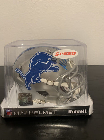 Hendon Hooker Signed Autographed Auto Detroit Lions Speed Mini Helmet JSA COA