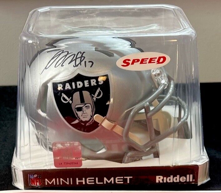 Davante Adams Signed Autographed Raiders Speed Mini Helmet Beckett