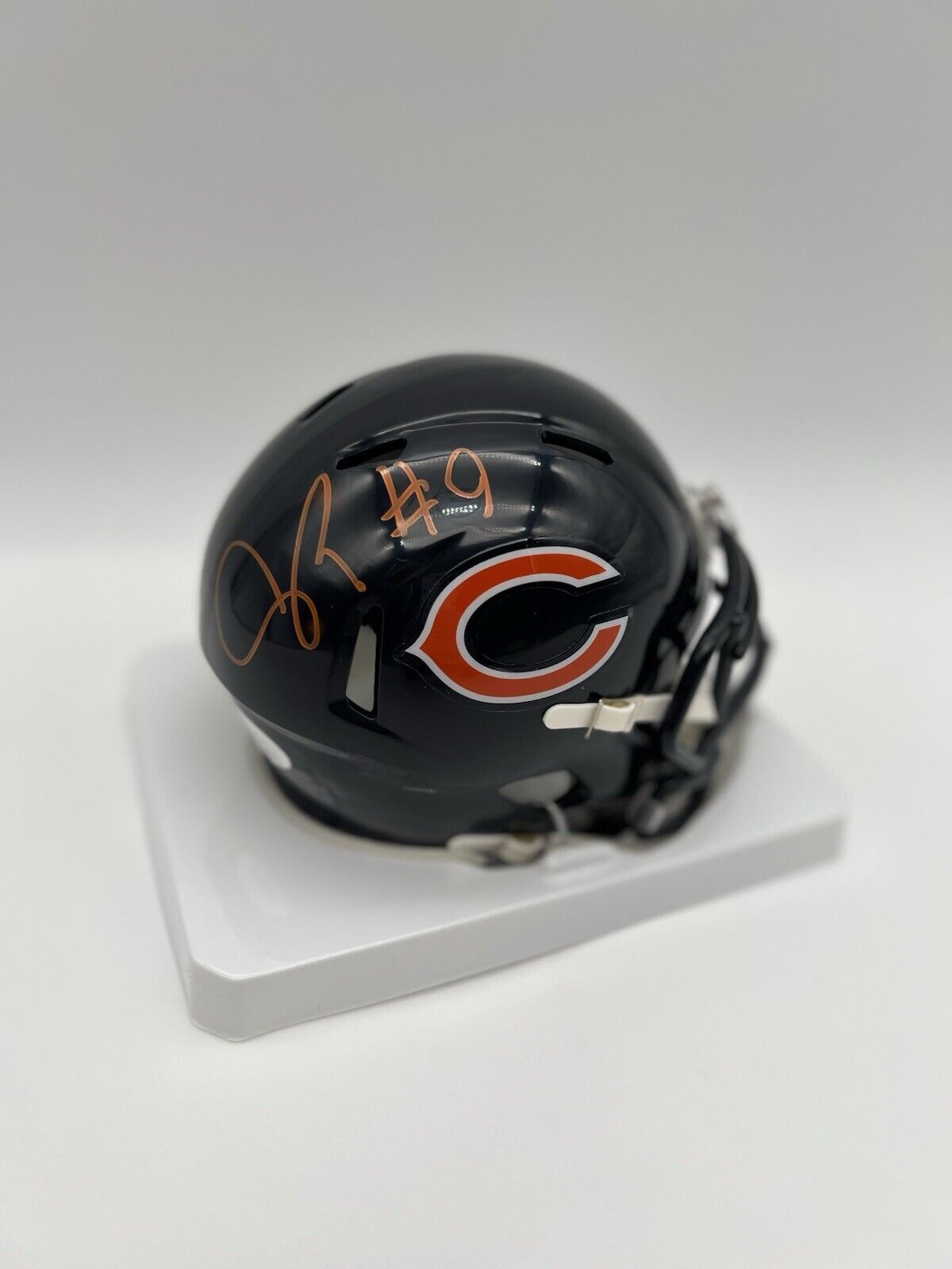 Jaquan Brisker Autographed Chicago Bears Speed Mini Helmet JSA WITNESSED COA