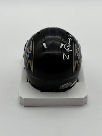 ZAY FLOWERS BALTIMORE RAVENS SIGNED MINI HELMET JSA AUTHENTIC