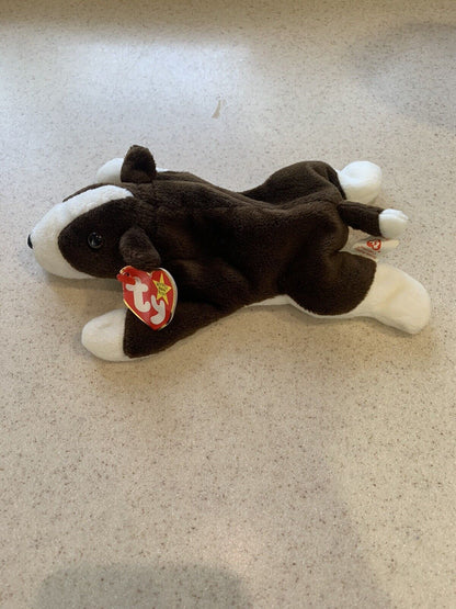 RARE VINTAGE Ty Beanie Baby Bruno 1997 With Tag Error