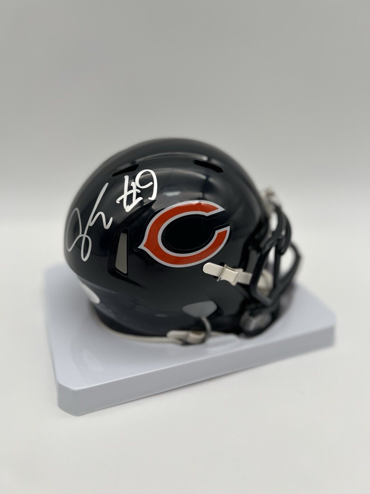 Jaquan Brisker Autographed Chicago Bears Speed Mini Helmet JSA WITNESSED COA