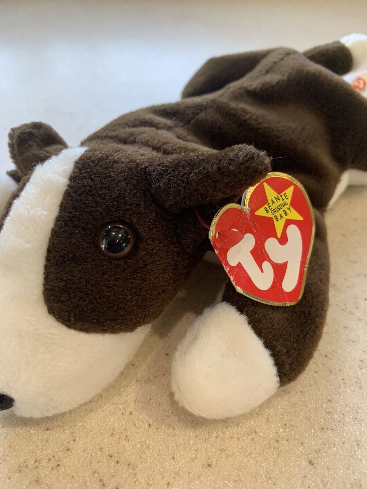 RARE VINTAGE Ty Beanie Baby Bruno 1997 With Tag Error