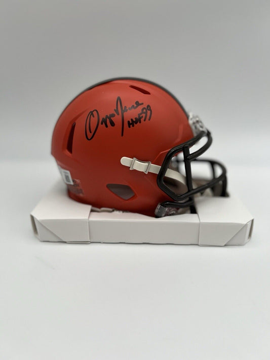 Ozzie Newsome Autographed Cleveland Browns Mini Helmet Beckett