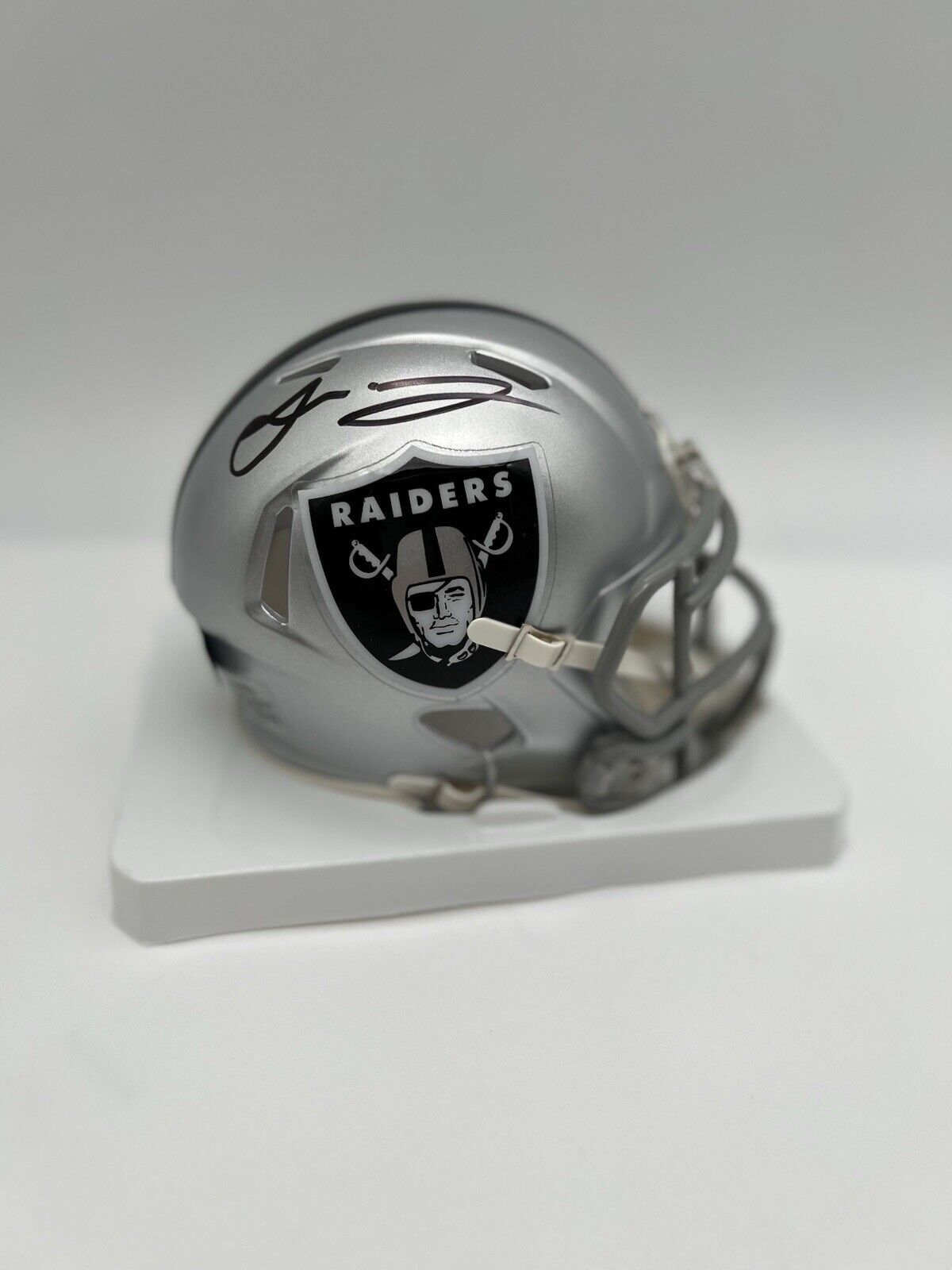 Jakobi Meyers Autographed Raiders Speed Mini Helmet Beckett COA