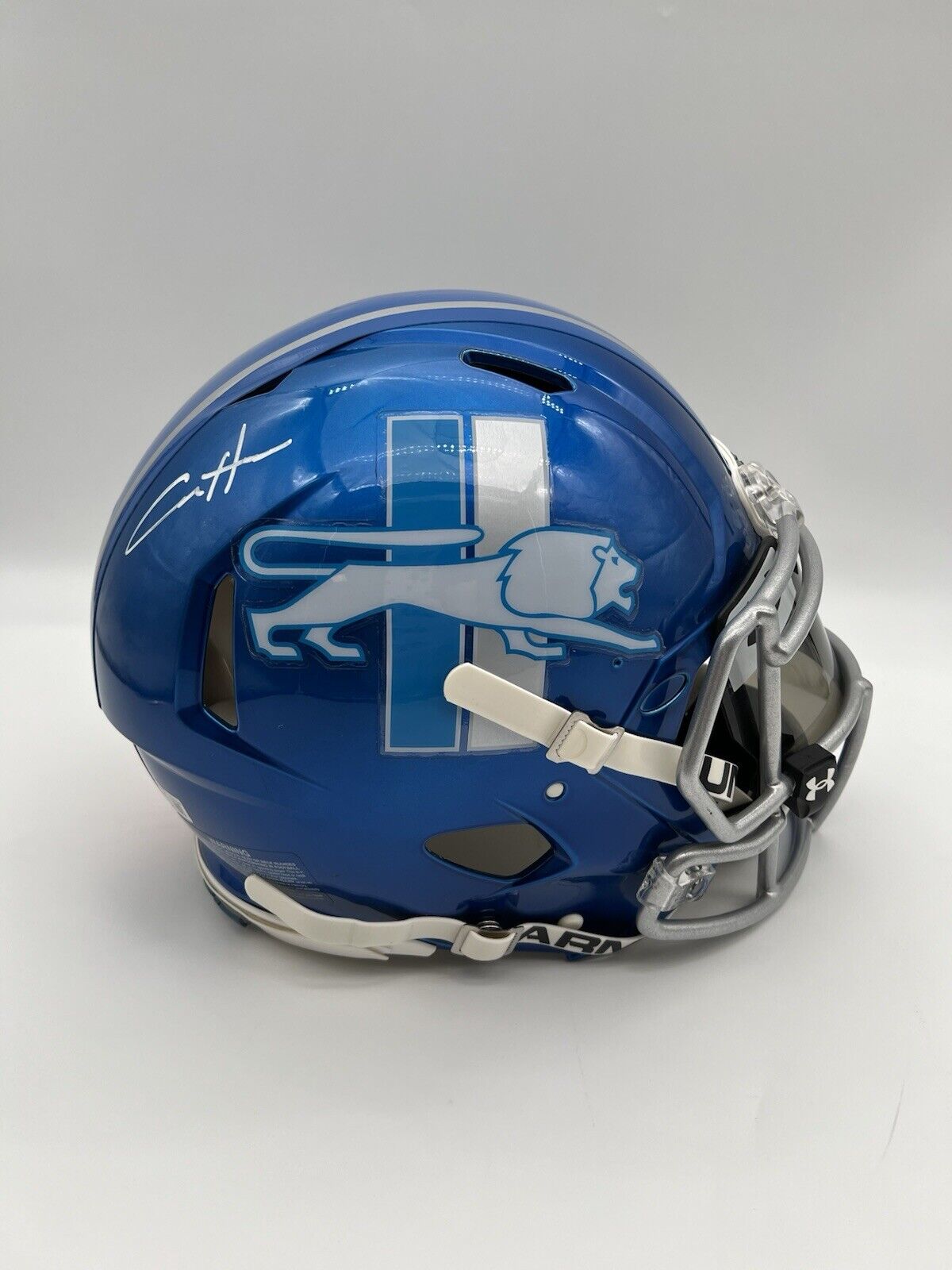 Aidan Hutchinson Autographed Detroit Lions Full Size Flash Helmet Beckett CoA