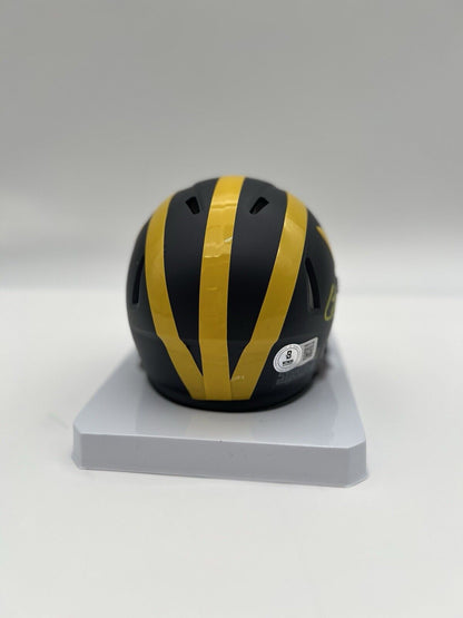 Colston Loveland Signed Michigan Wolverines Mini Helmet Natl Champs BECKETT