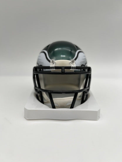 D’Andre Swift Signed Eagles Speed Mini Helmet JSA COA