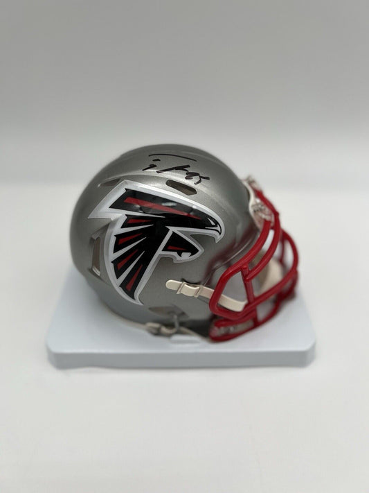 Tyler Allgeier Signed Riddell Atlanta Falcons Flash Alternate Speed Mini-Helmet 