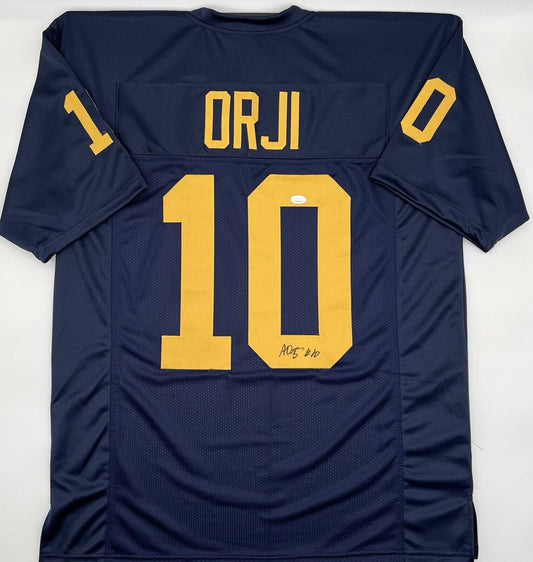 Alex Orji Signed Custom Michigan Wolverines  Jersey JSA Certified