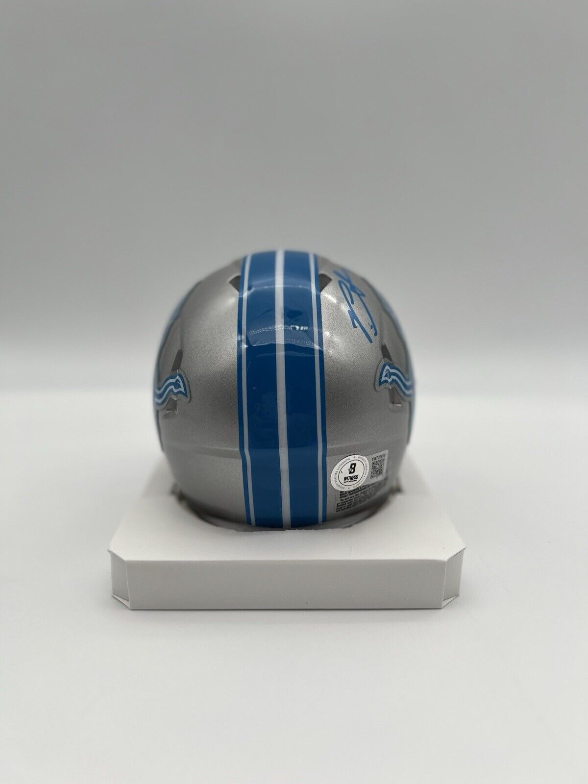 Detroit Lions PENEI SEWELL Signed Riddell Mini Helmet Beckett CoA