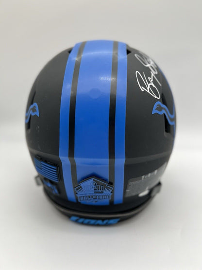 Barry Sanders Autographed Detroit Lions Eclipse Speed Full Size Helmet - SS CoA