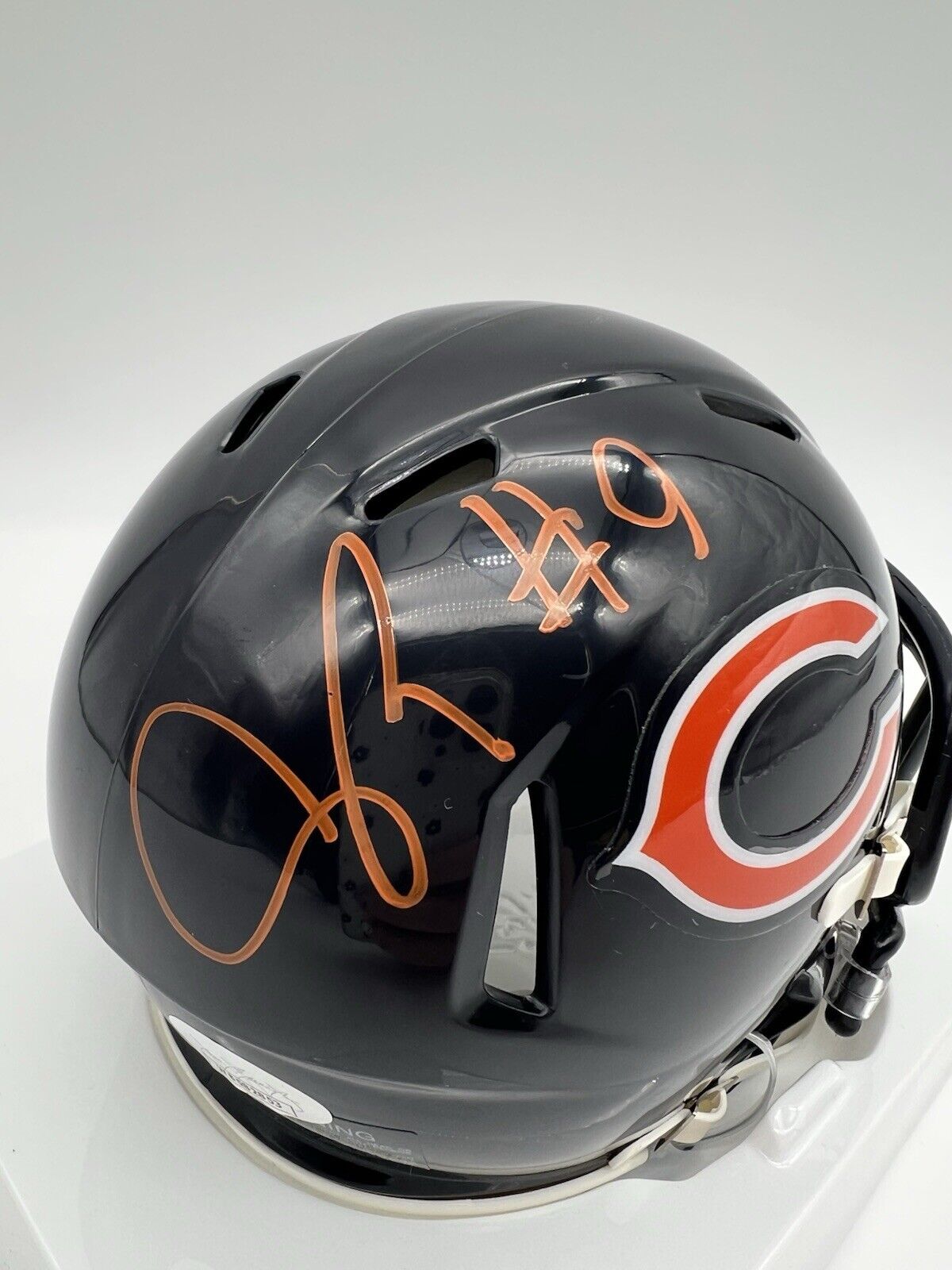 Jaquan Brisker Autographed Chicago Bears Speed Mini Helmet JSA WITNESSED COA