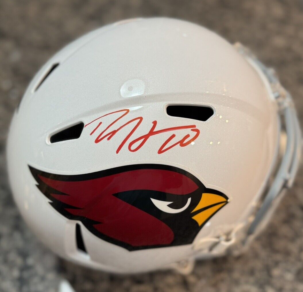 Cardinals DeAndre Hopkins Signed Full Size Rep Helmet BAS Witnessed