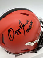 Ozzie Newsome Autographed Cleveland Browns Mini Helmet Beckett