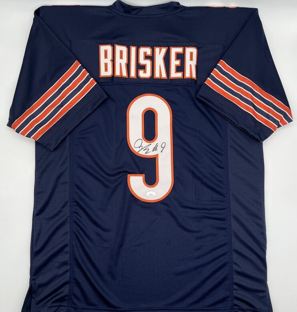 Jaquan Brisker Signed Bears Navy Jersey (JSA COA) Chicago's 2022 Top Draft Pick