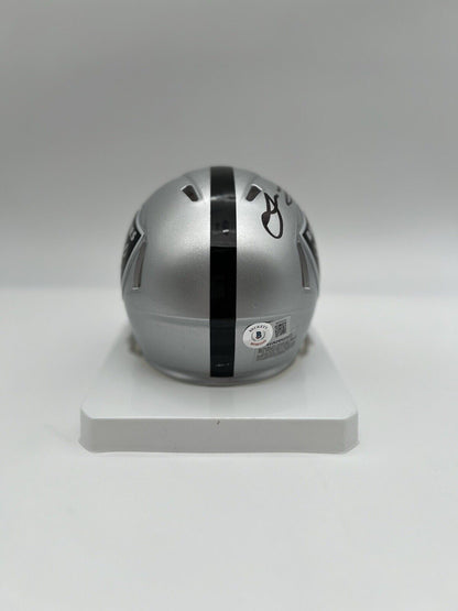 Jakobi Meyers Autographed Raiders Speed Mini Helmet Beckett COA